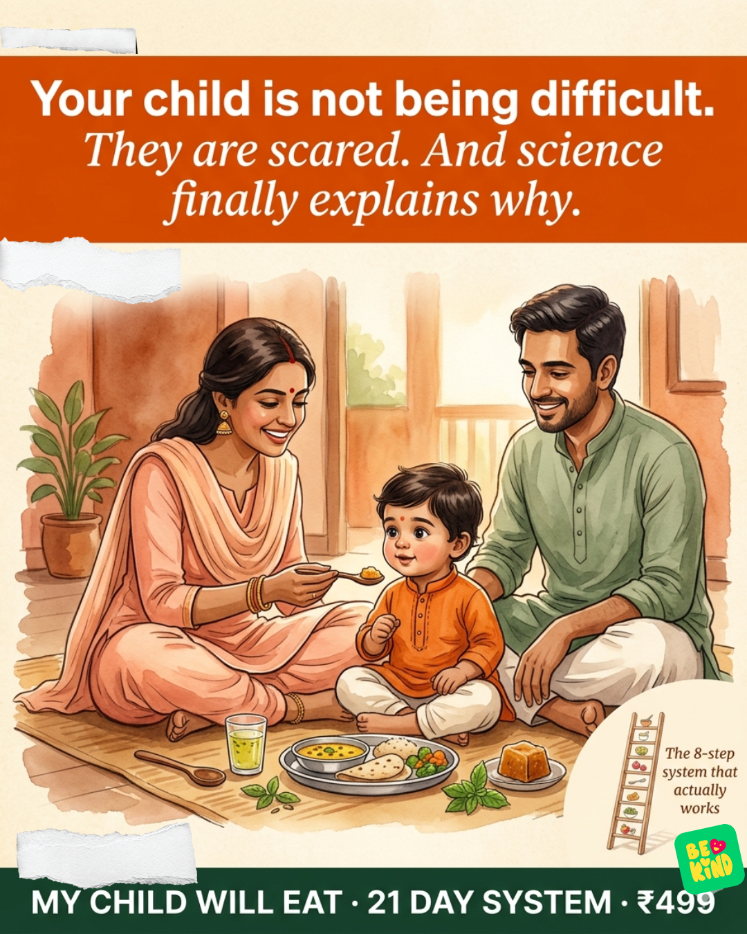 Desi Nuskhe Facebook ad: Picky eater? 21 days changes everything.