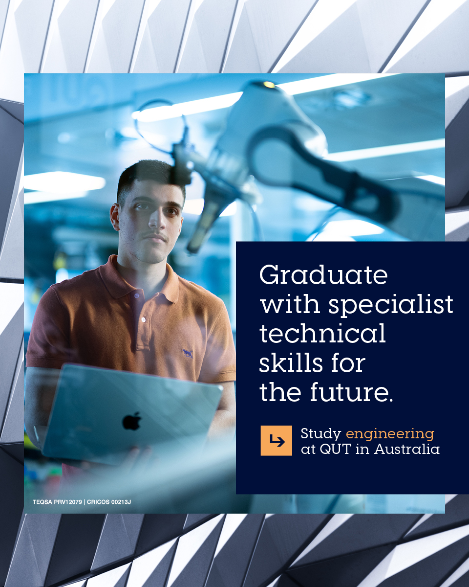 QUT (Queensland University of Technology) Facebook ad from Jan 29, 2026