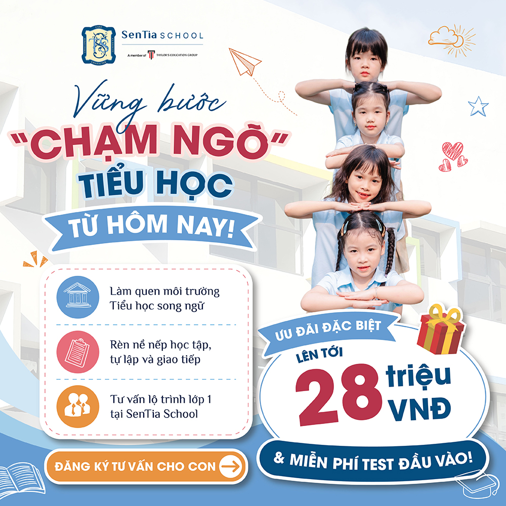 SenTia School Facebook ad: Nhận ưu đãi đặc biệt ngay hôm nay