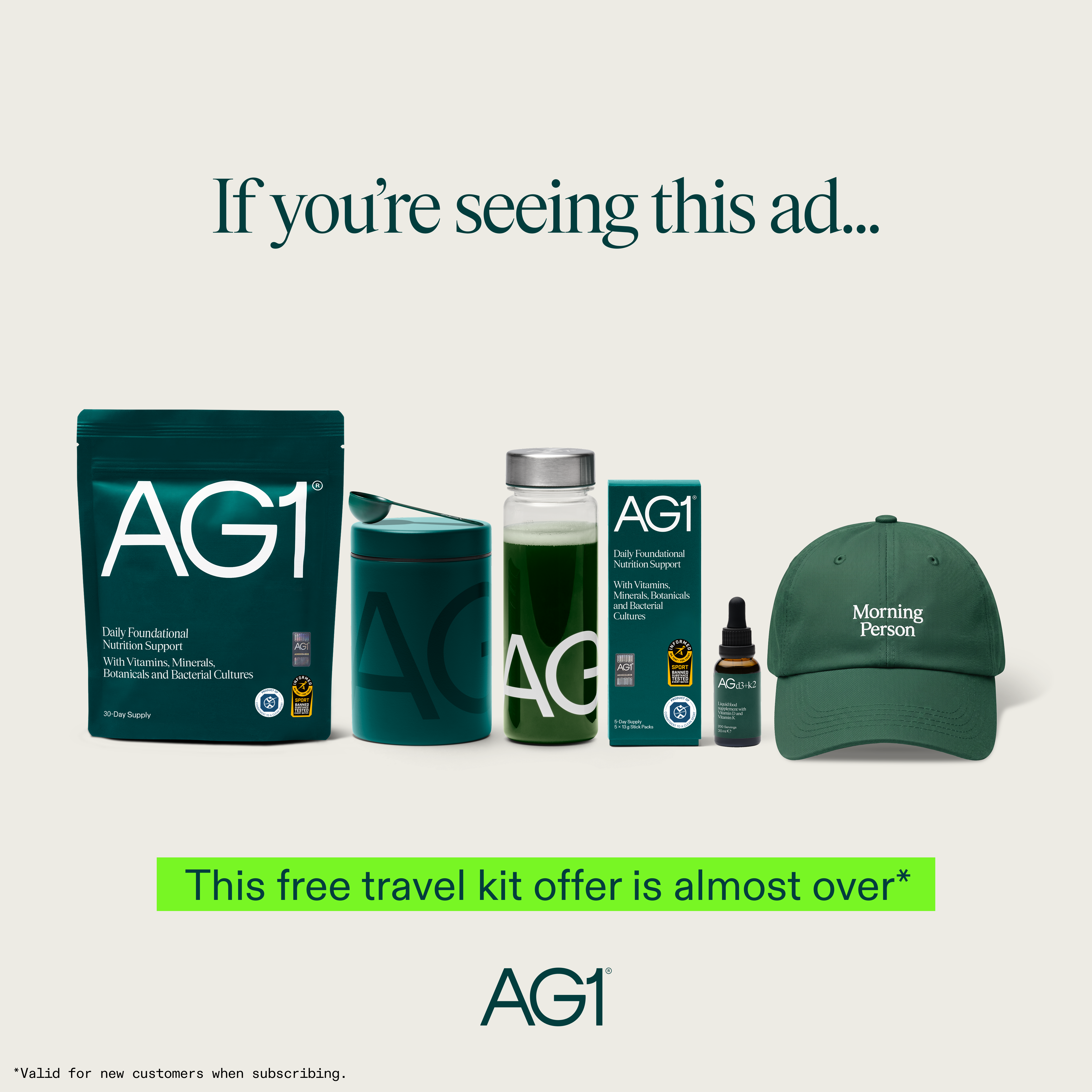 AG1 by Athletic Greens Facebook ad
