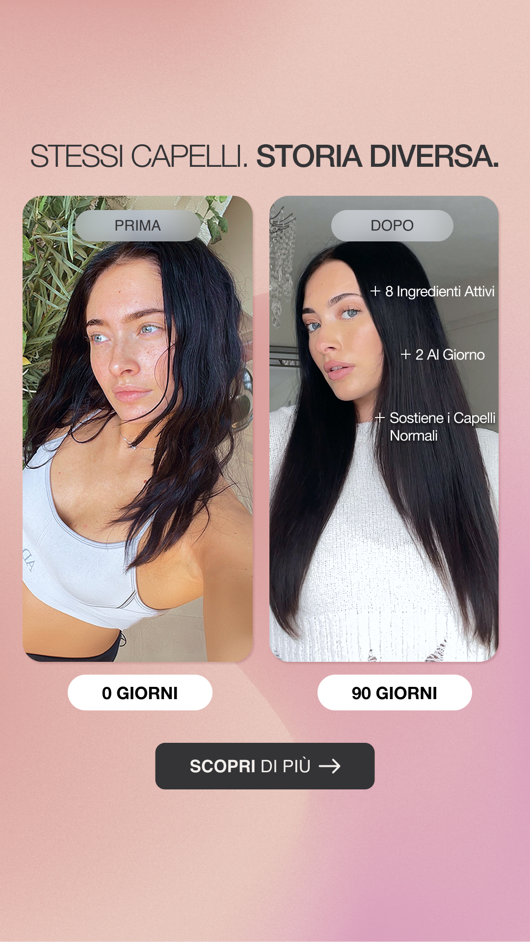 Hairburst Italia Facebook ad