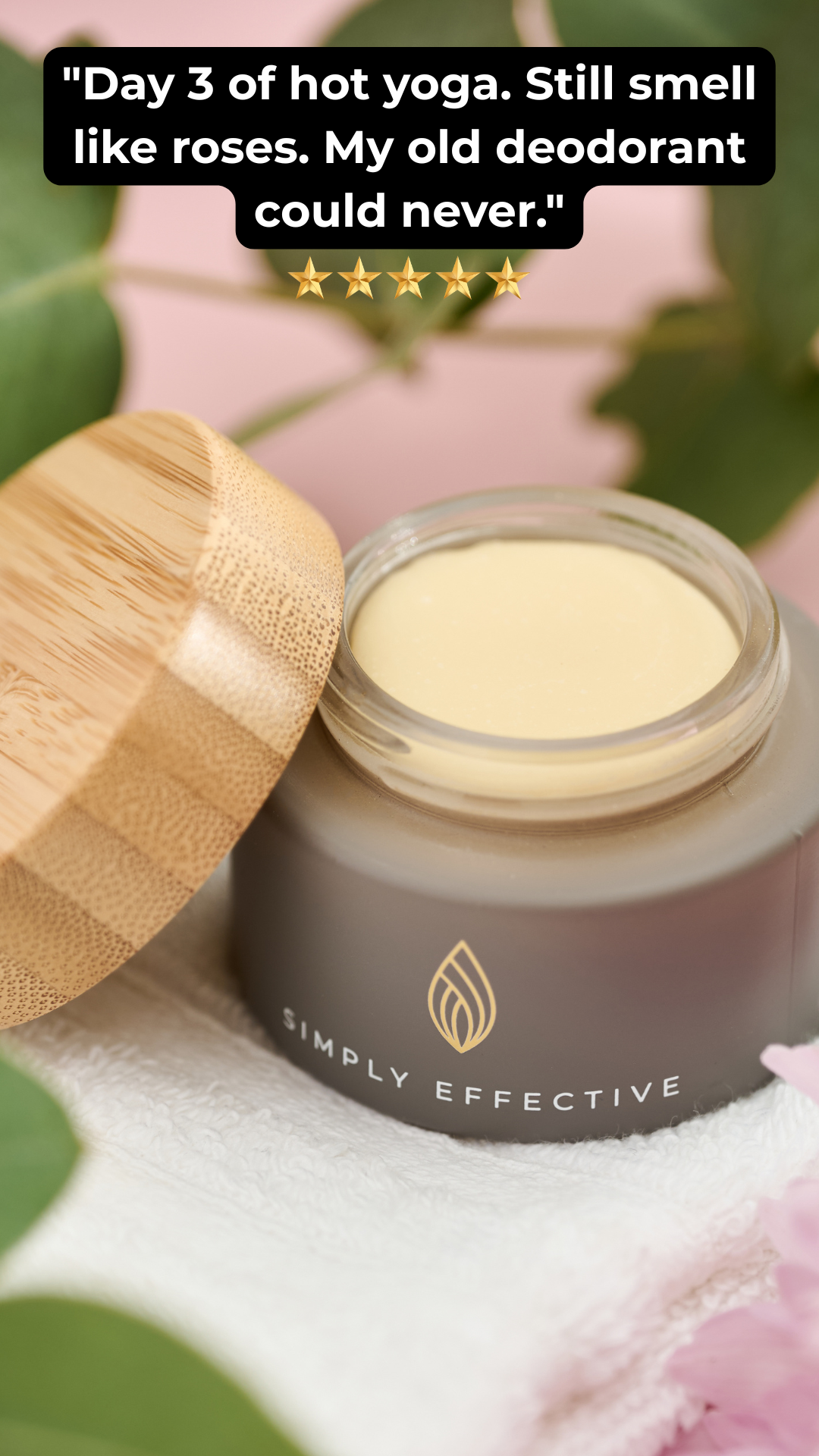 Simply Effective - Natural Deodorant Facebook ad