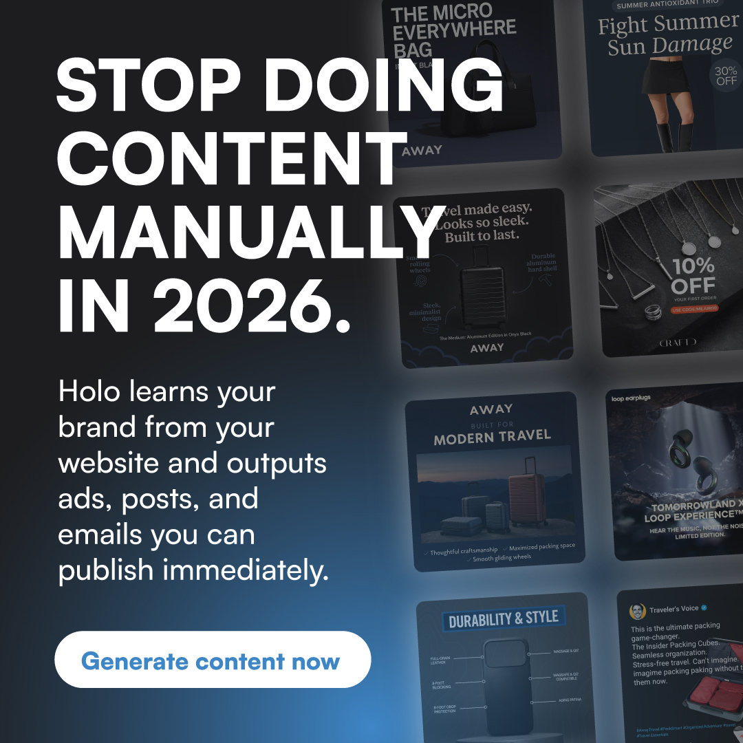 Holo Facebook ad