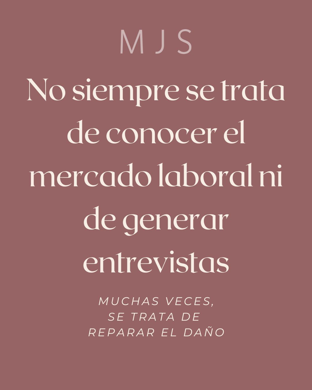 Asesorías de Empleabilidad MJS Facebook ad: Si vienes de una experiencia laboral difícil -un…