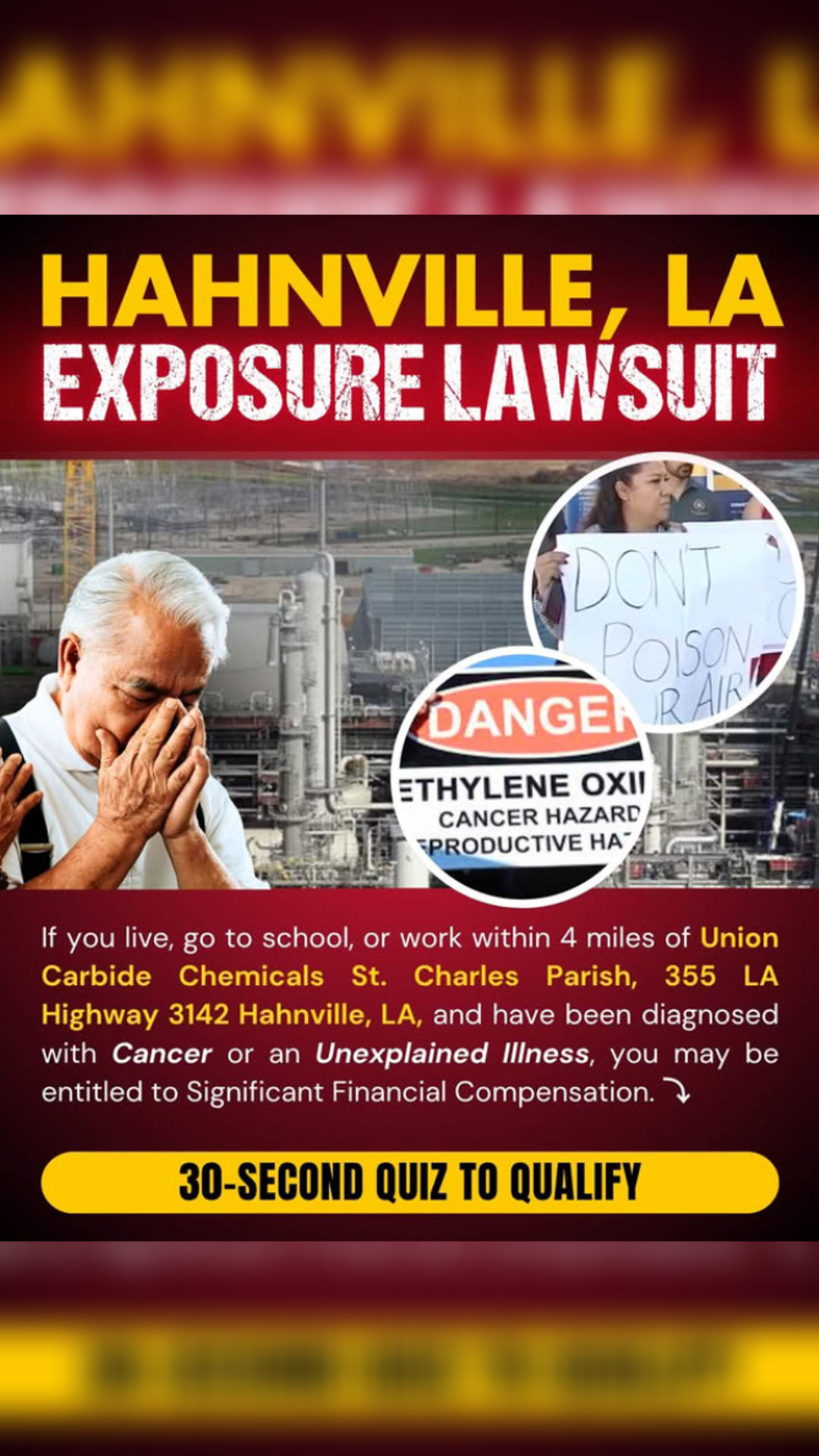 ETO Exposure Help Facebook ad from Feb 25, 2026