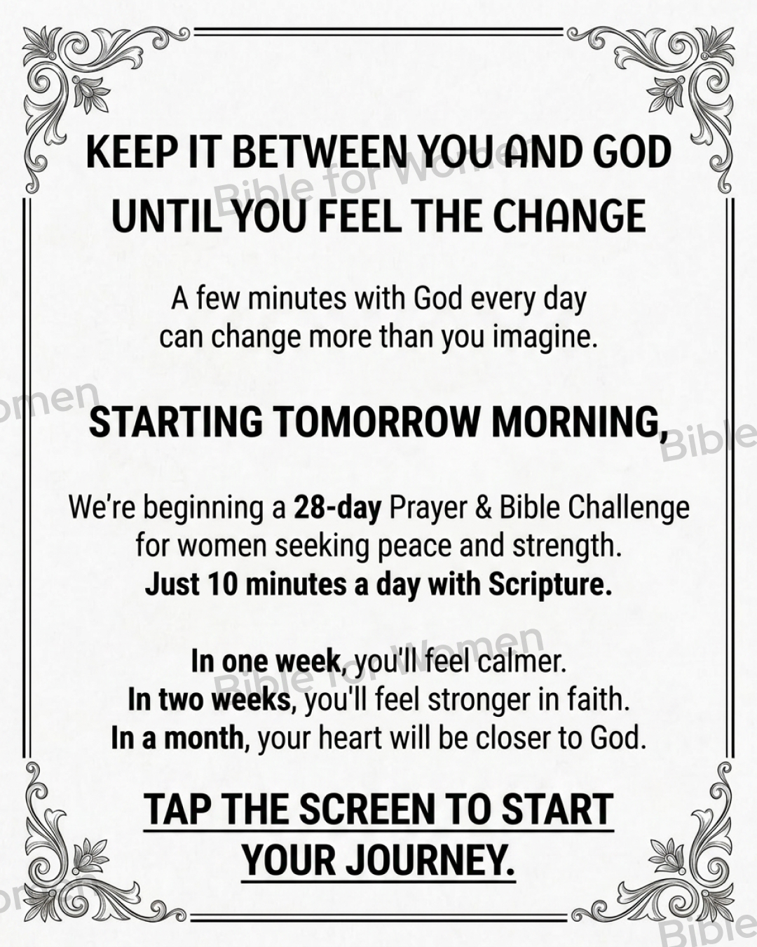 Bible for Women Facebook ad