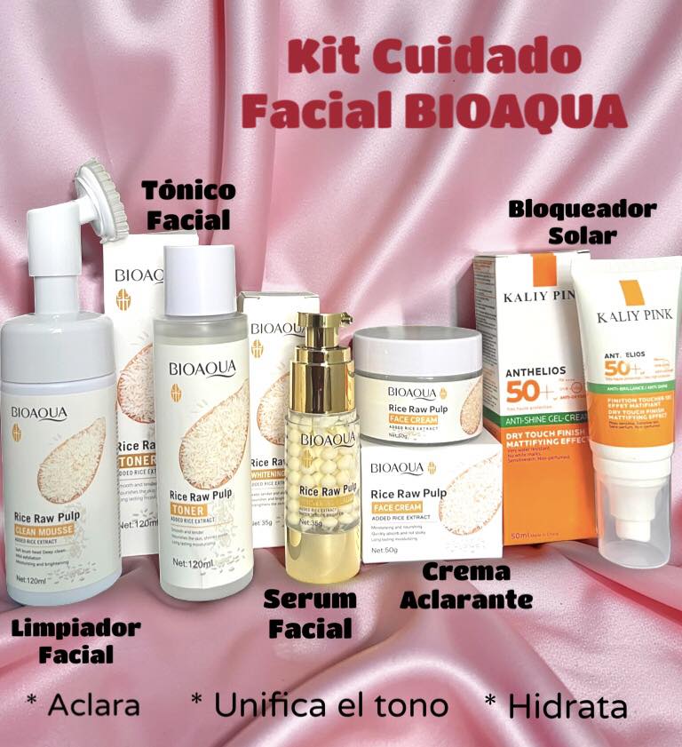 Mary Store Gt Facebook ad: Kit Skin Care Arroz BIOAQUA