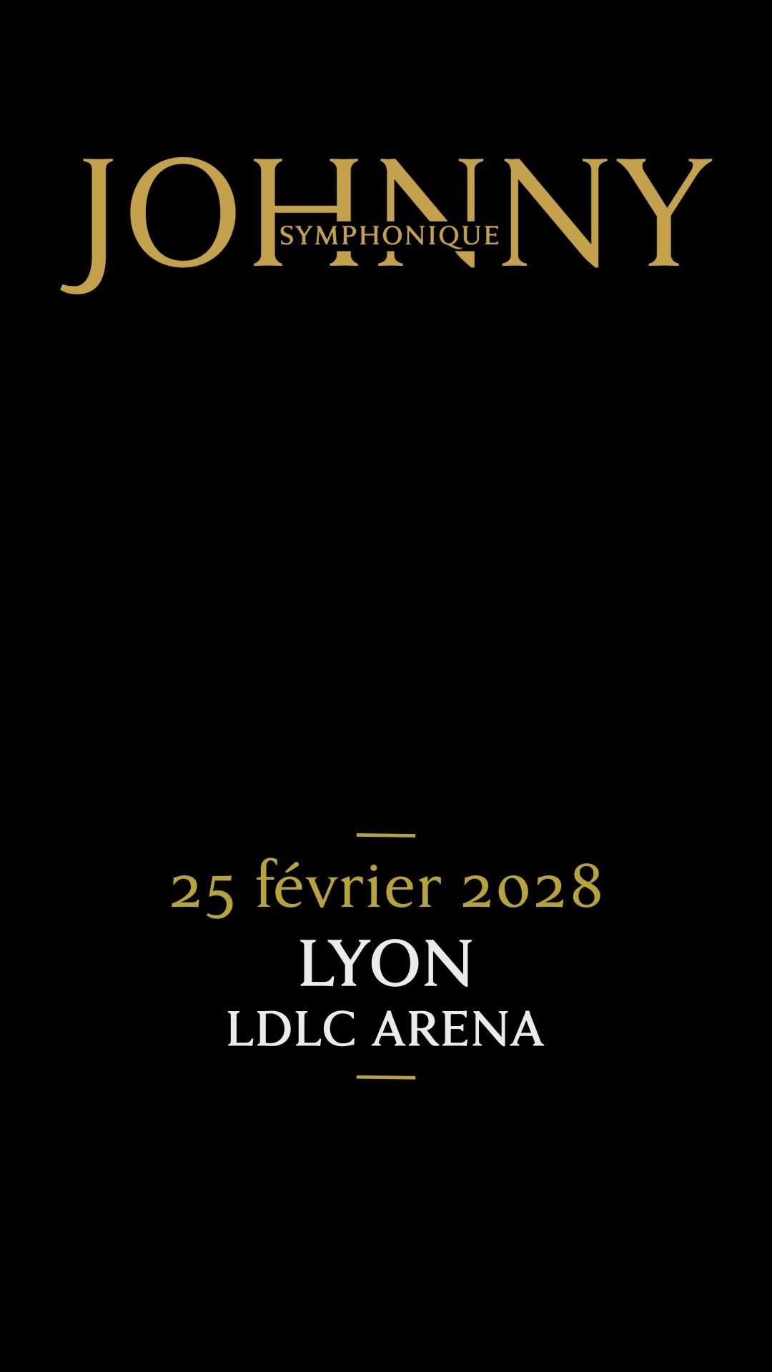 Johnny Symphonique Tour - Officiel Facebook ad: L’histoire continue… En tournée dans toute la France…