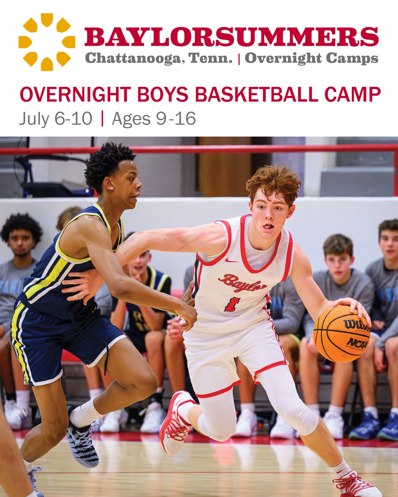 Baylor School Facebook ad: Overnight Basketball Camp at Baylor