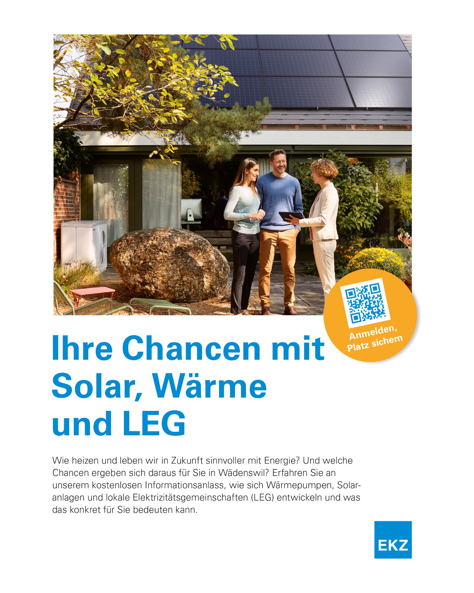 EKZ Facebook ad: Wie heizen und leben wir in Zukunft sinnvoller…