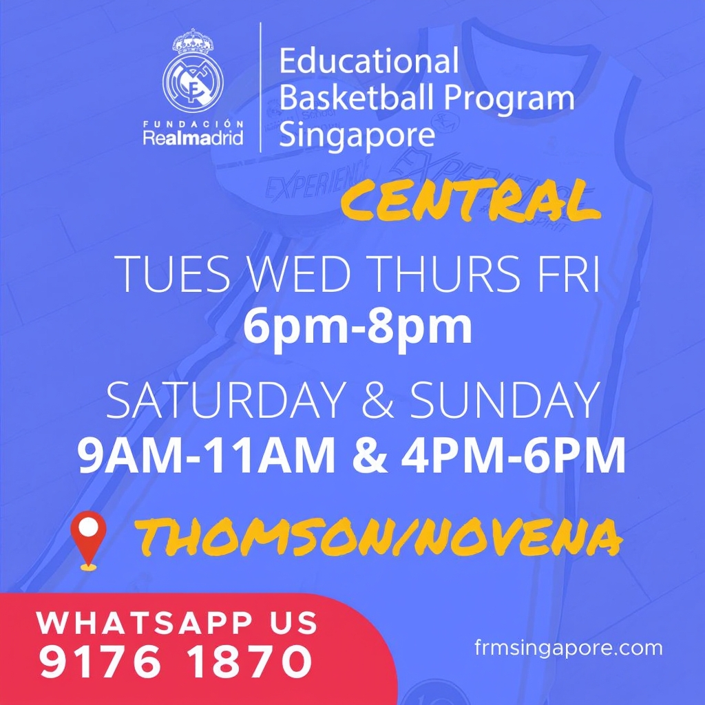 Real Madrid Foundation Basketball School Singapore Facebook ad