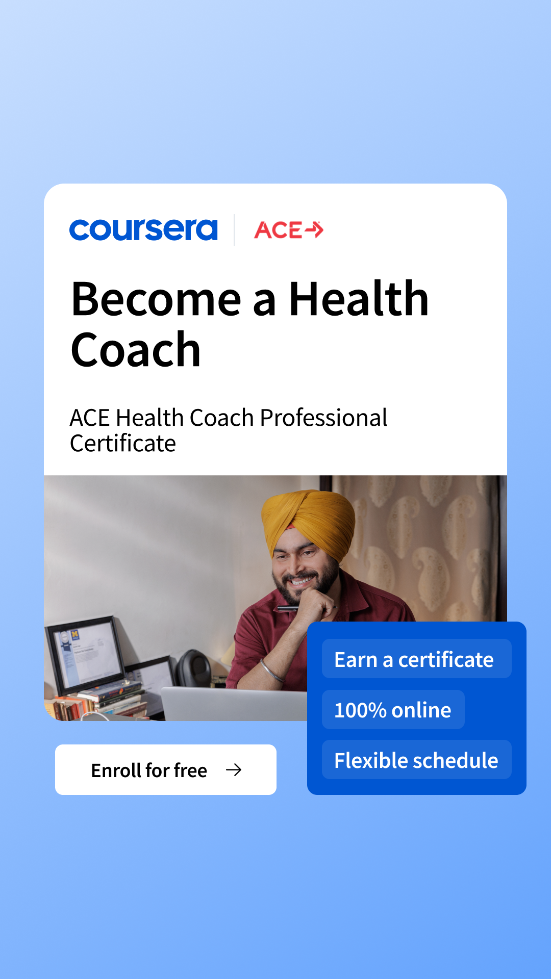 Coursera Facebook ad
