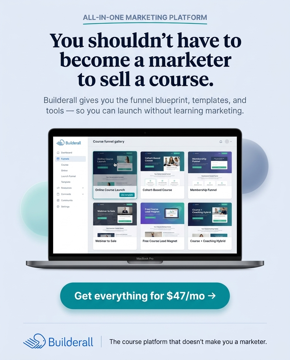 Builderall Facebook ad