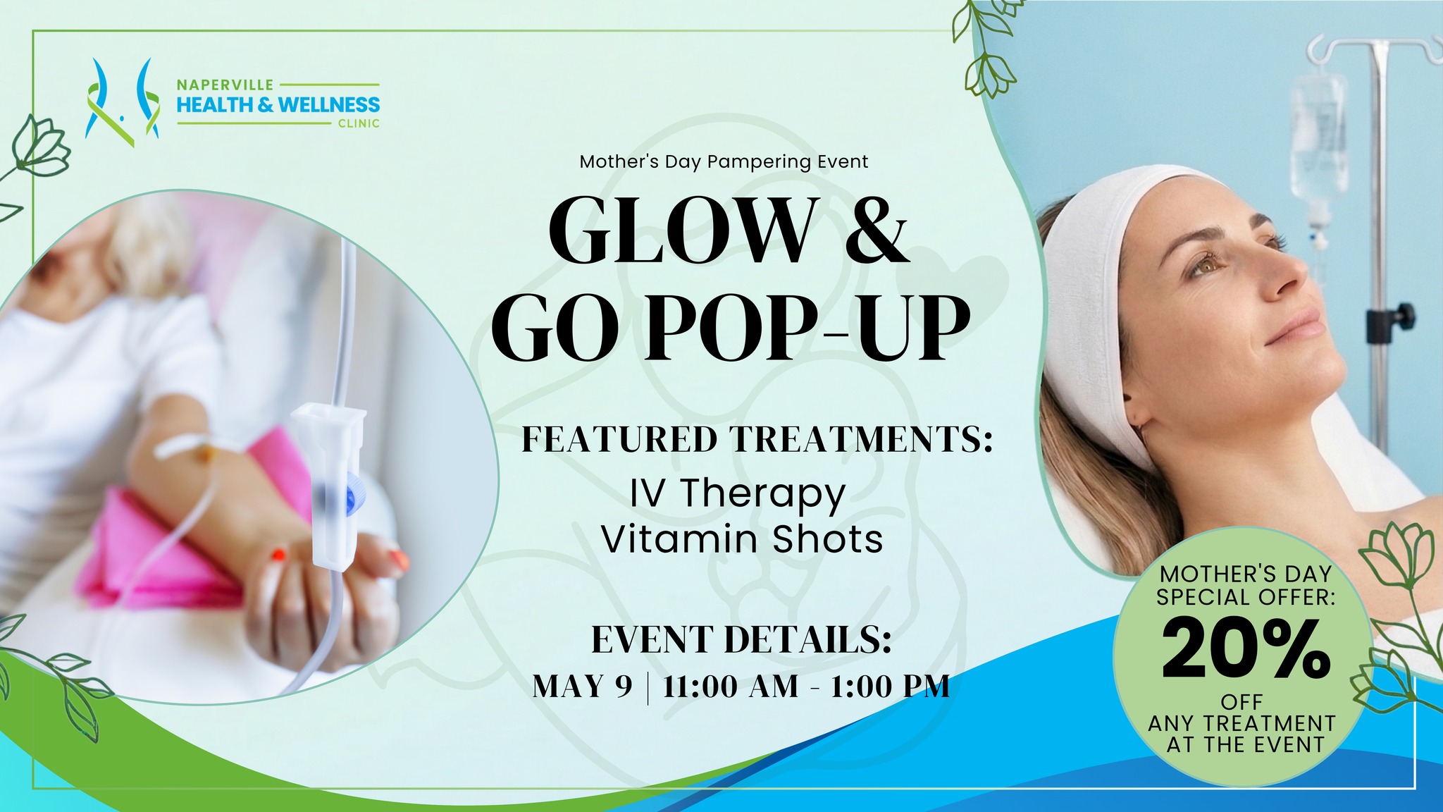 Naperville Health and Wellness Clinic Facebook ad: A Mother’s Day Brunch