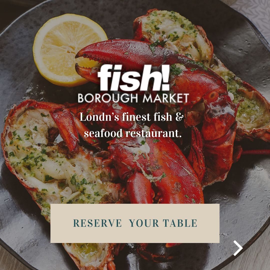 Fish! Borough Market Facebook ad: Enjoy the best quality fish, cooked in front…