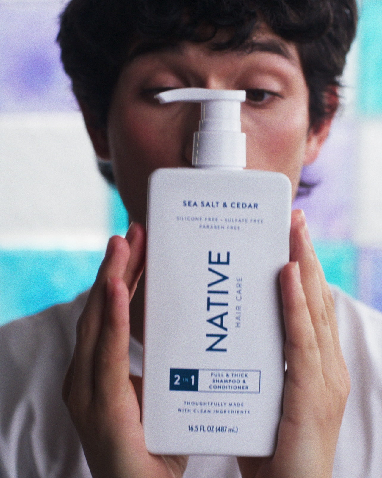 Native Facebook ad: Native Full & Thick Haircare
