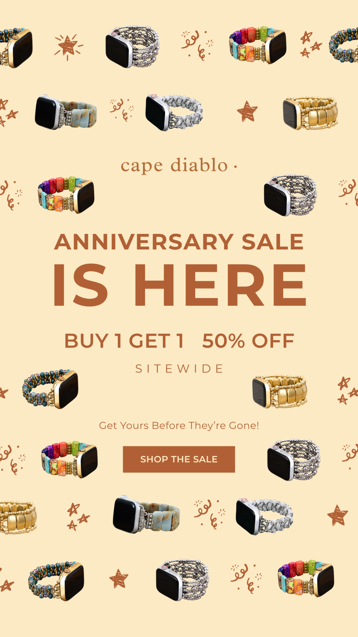 Cape Diablo Facebook ad: BUY 1, GET THE 2ND 50% OFF