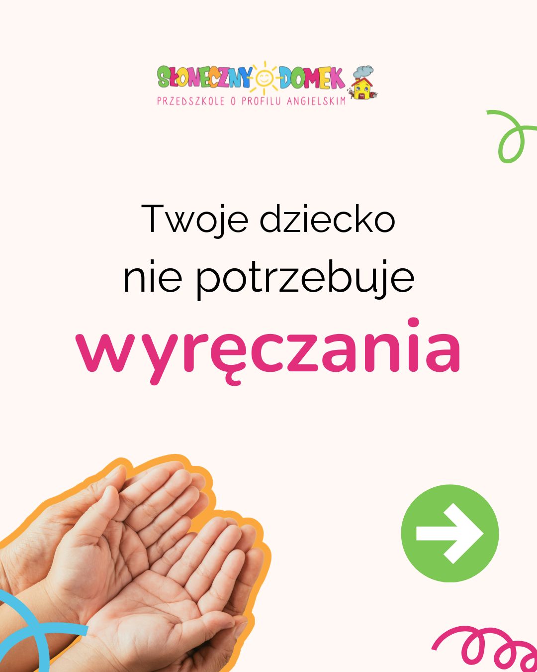 Przedszkola Słoneczny Domek Facebook ad: Szybciej byłoby zrobić to samemu.