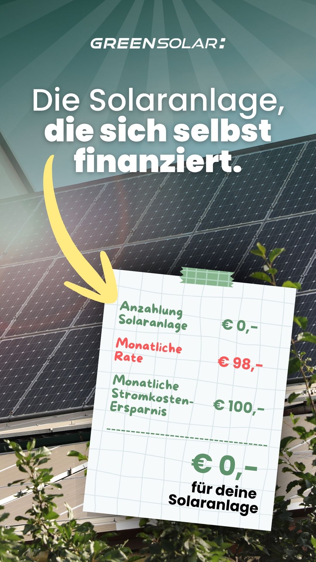 Green Solar Österreich Facebook ad
