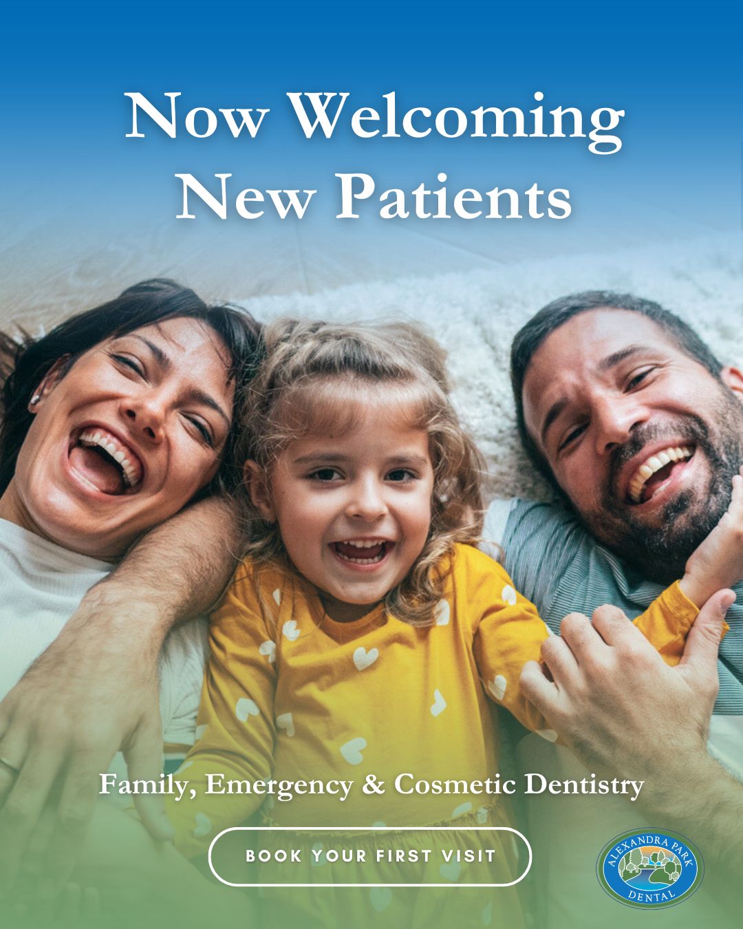 Alexandra Park Dental Facebook ad: Accepting New Patients