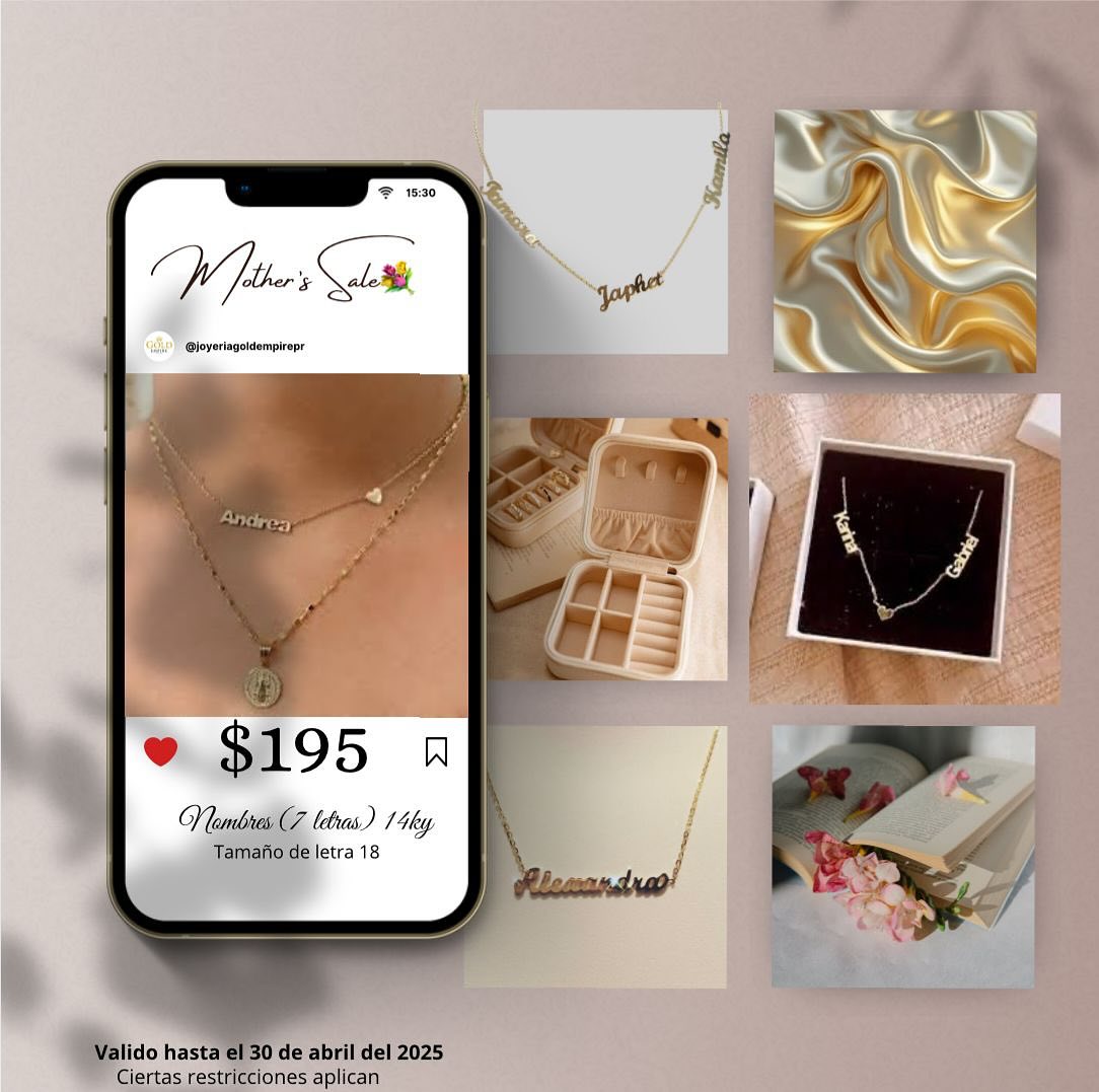 Joyeria Gold Empire Facebook ad: Home