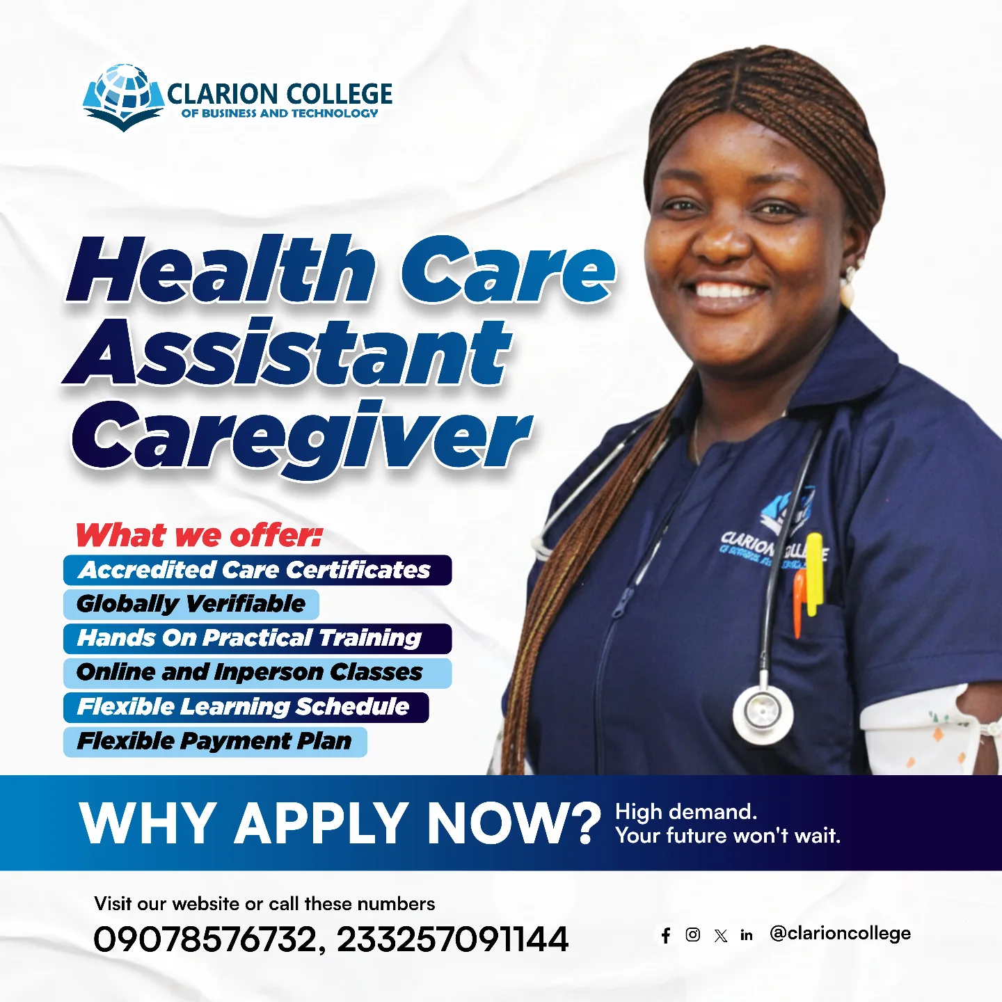 Clarion College of Business and Technology Facebook ad