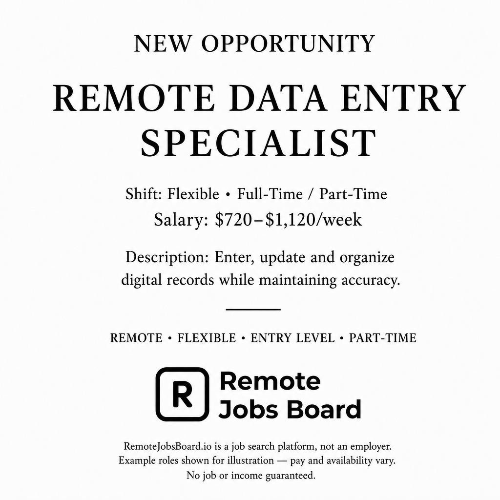Remote Jobs Board - Work From Anywhere Facebook ad