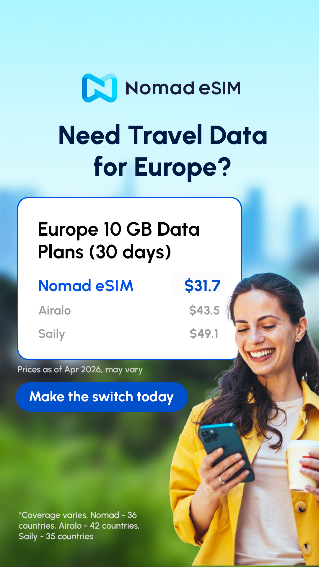 Nomad Esim Facebook ad