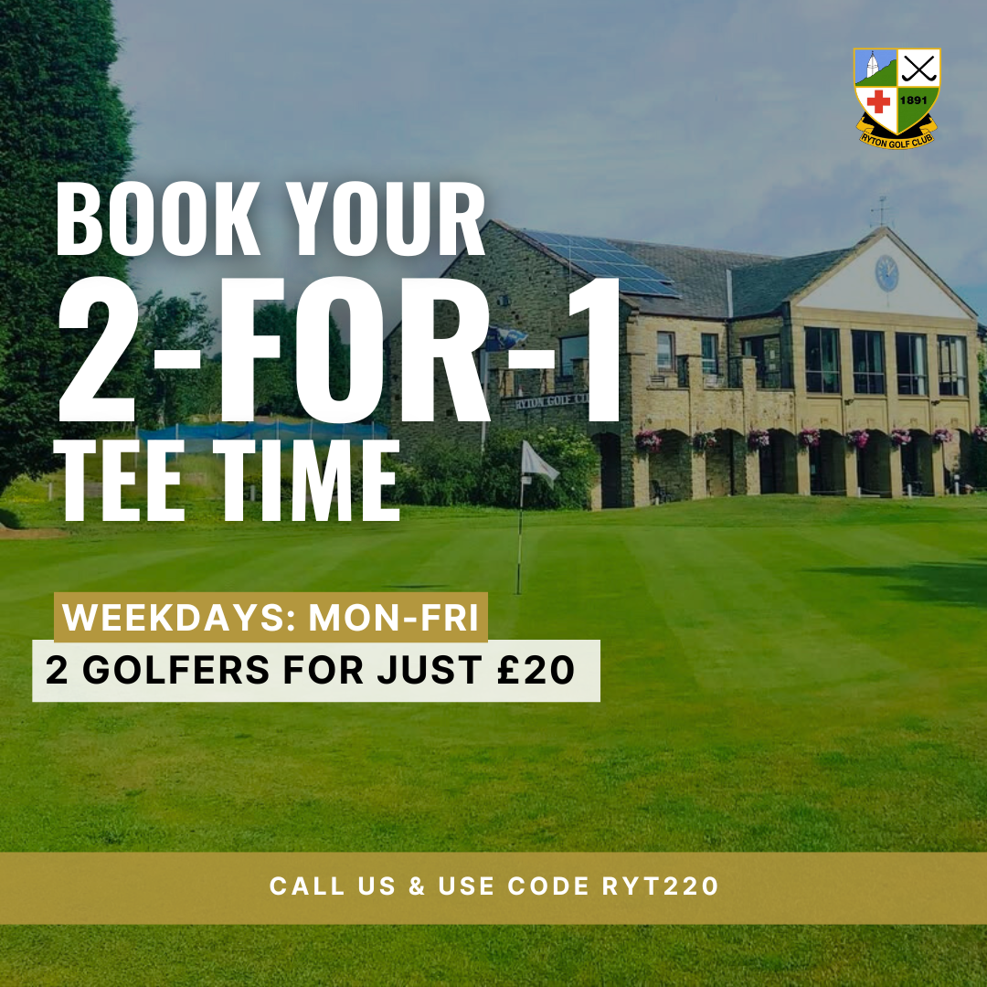 Ryton Golf Club - Ads Facebook ad: Call Us & Use Code RYT220