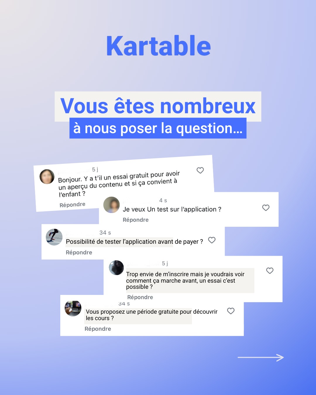Kartable Facebook ad: « Comment tester Kartable gratuitement?