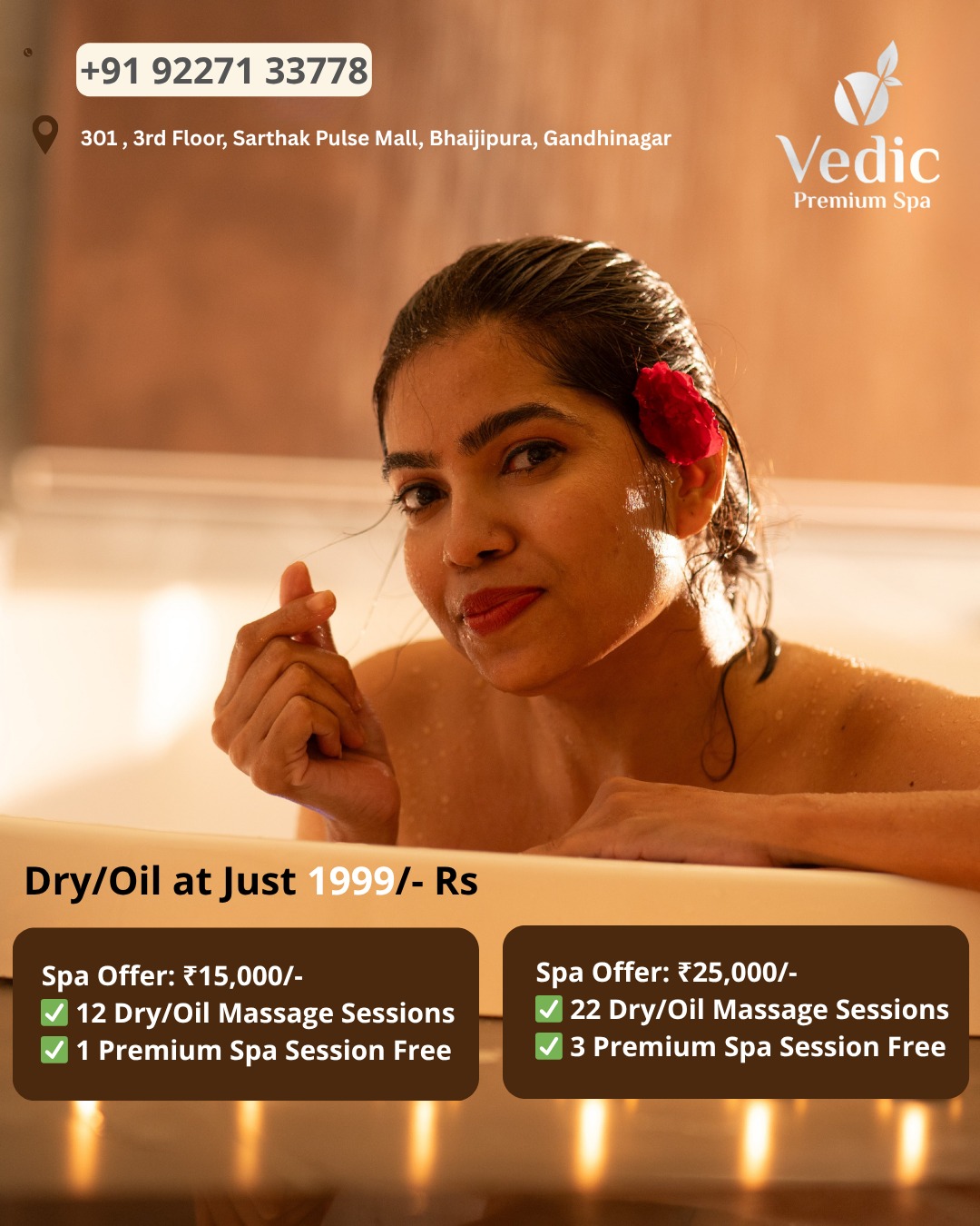 Vedic Premium Spa Facebook ad: Instagram
