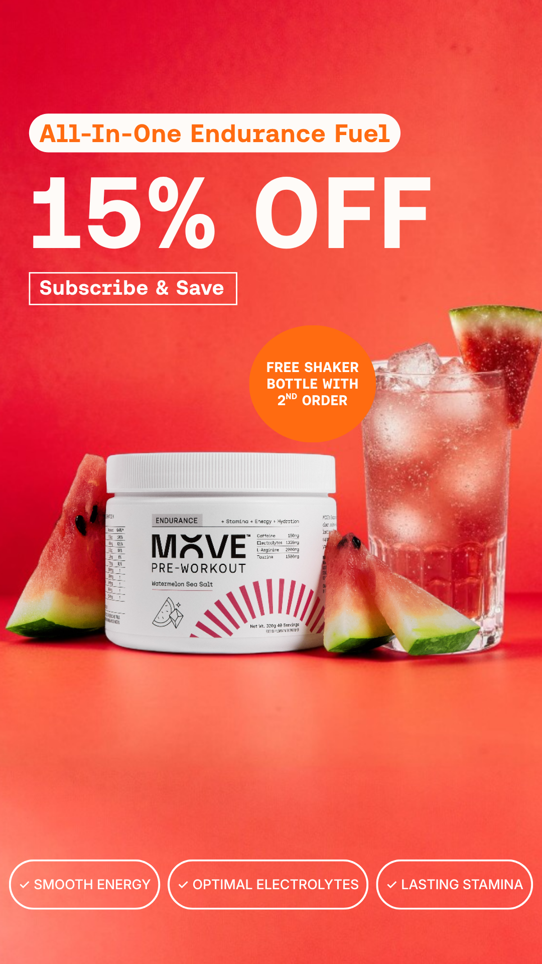 MOVE Pre-Workout Facebook ad