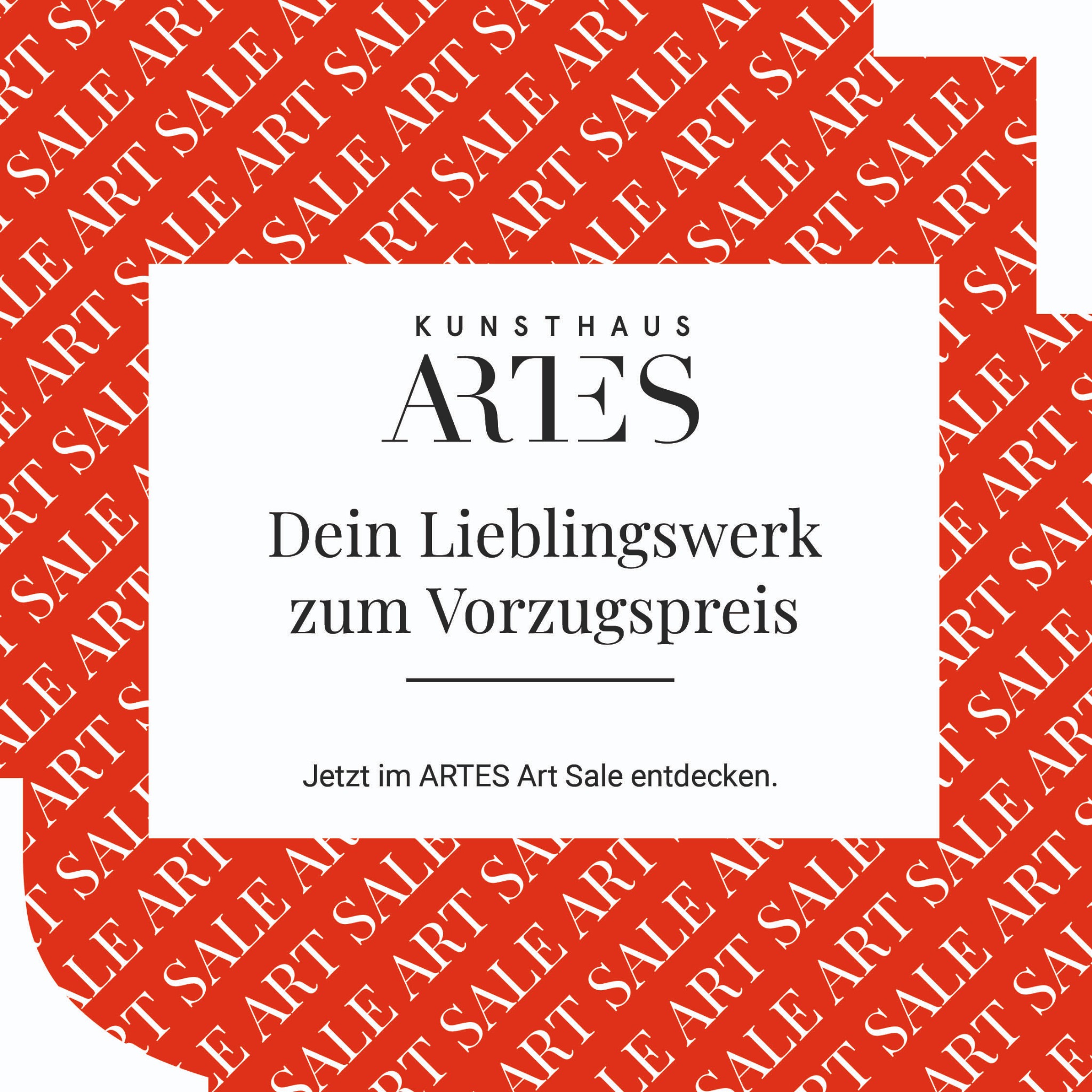 Kunsthaus ARTES Facebook ad: Jetzt Kunst entdecken