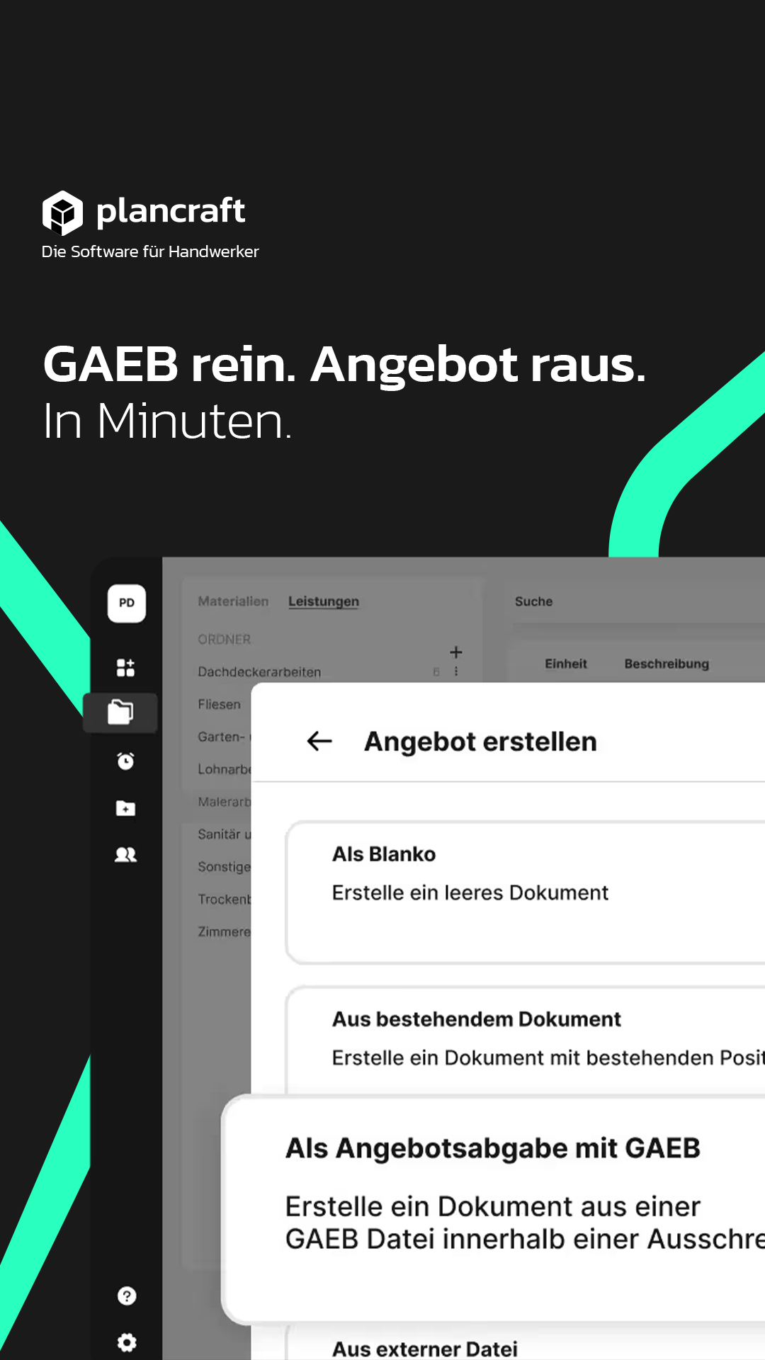 Plancraft - Einfache Handwerkersoftware Facebook ad