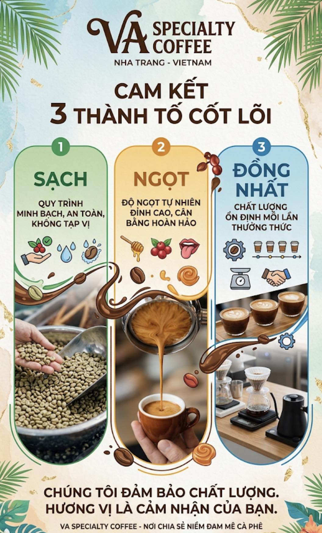 Va Roastery Coffee - Nha Trang Facebook ad: VA Specialty Coffee Nha Trang với bộ 3…