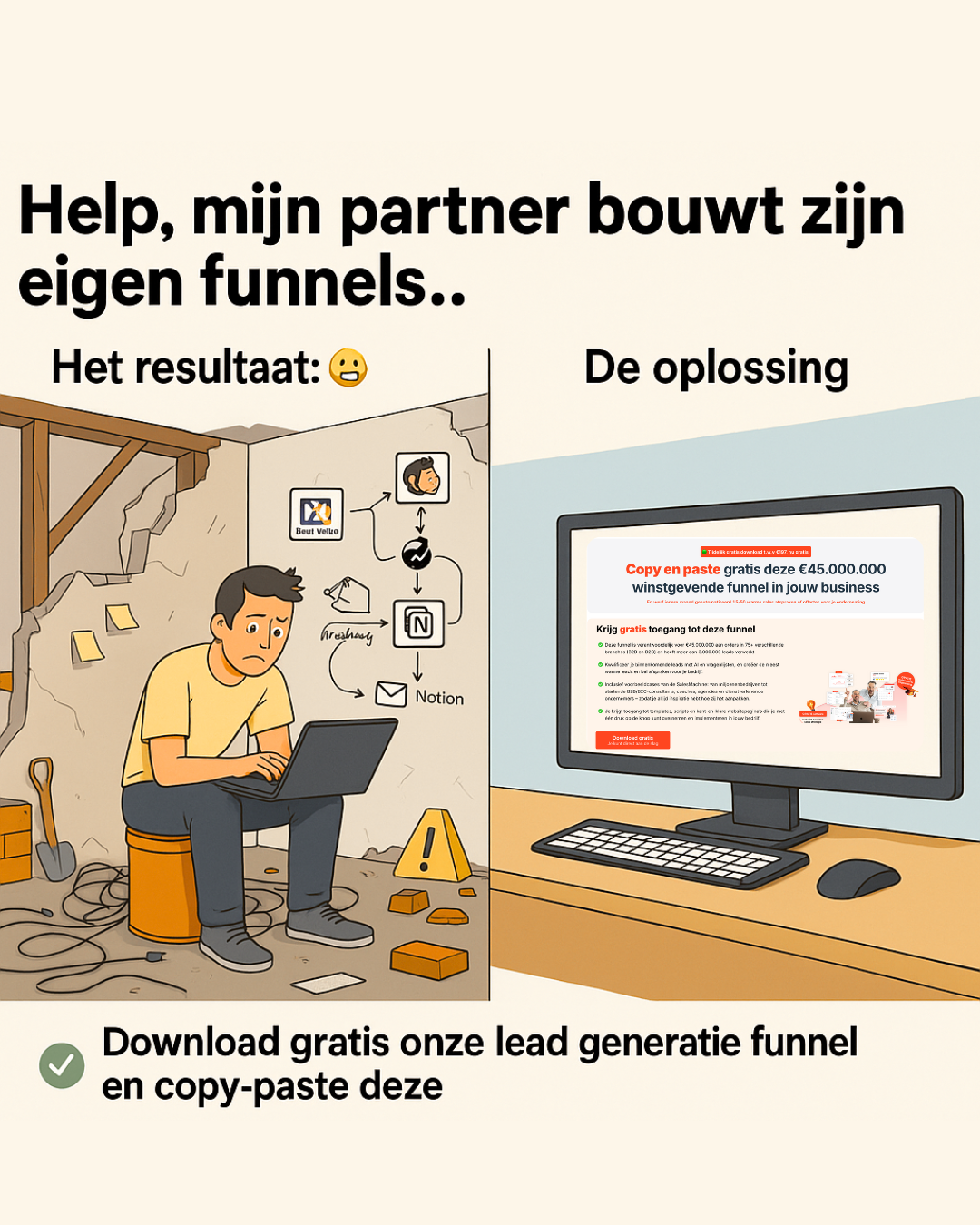 SalesFlow Facebook ad: 45M Funnel Download Gratis