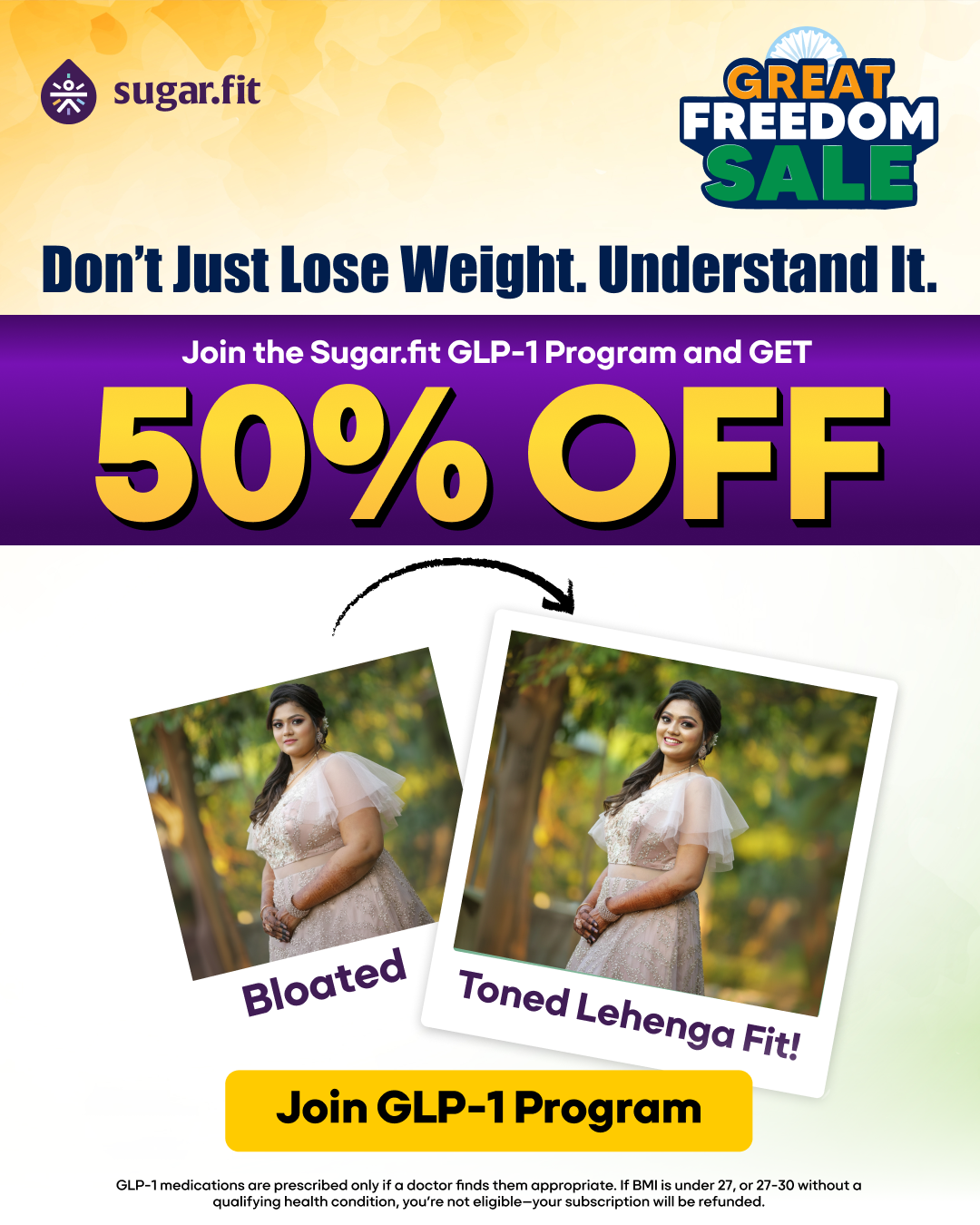 GLP Program By Sugar.Fit Facebook ad