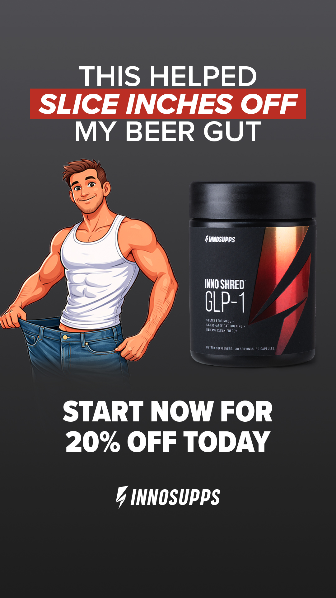 Inno Supps Inno Shred Facebook ad