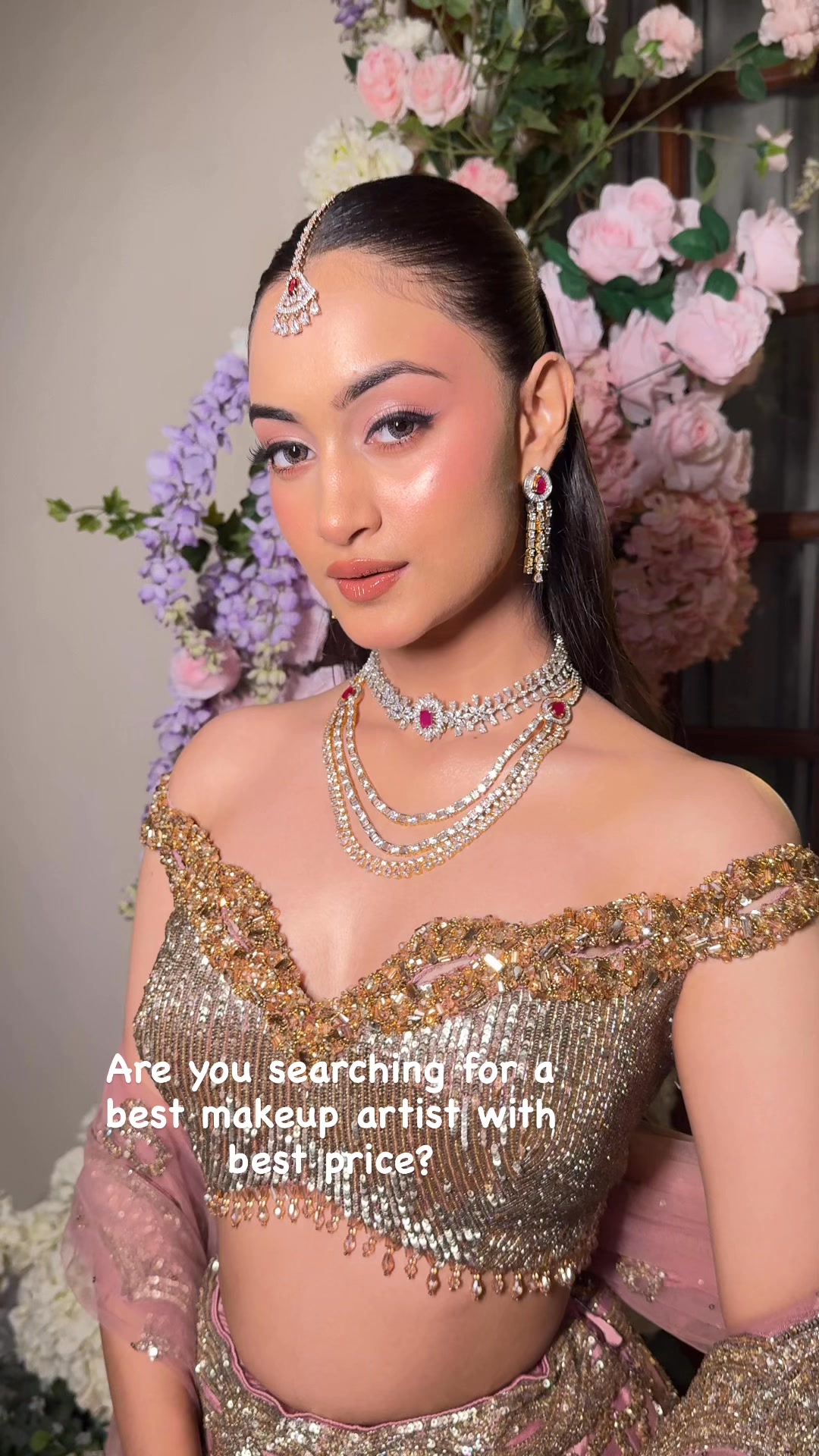 Akshathaasmakeupstudio Facebook ad: Book Your Dream Bridal Makeup Look Today