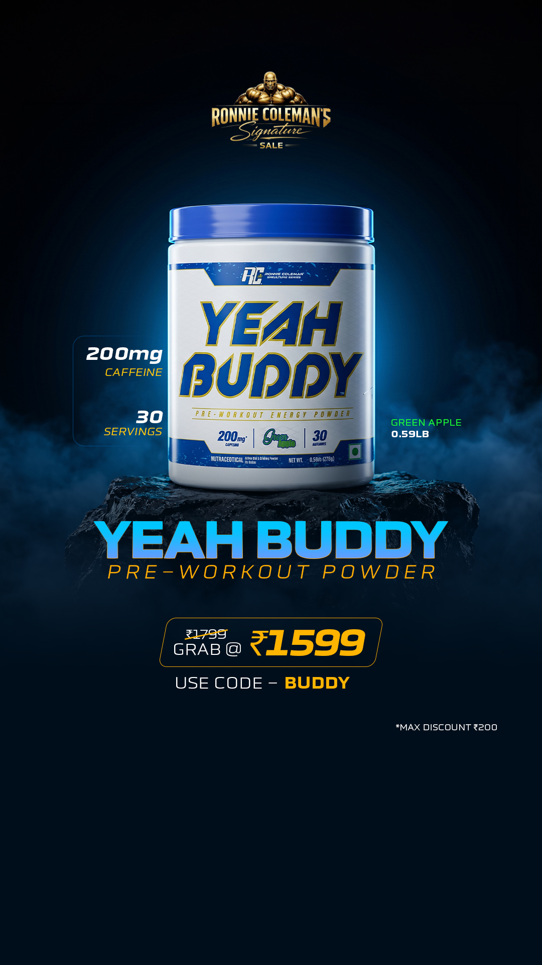 Ronnie Coleman Facebook ad
