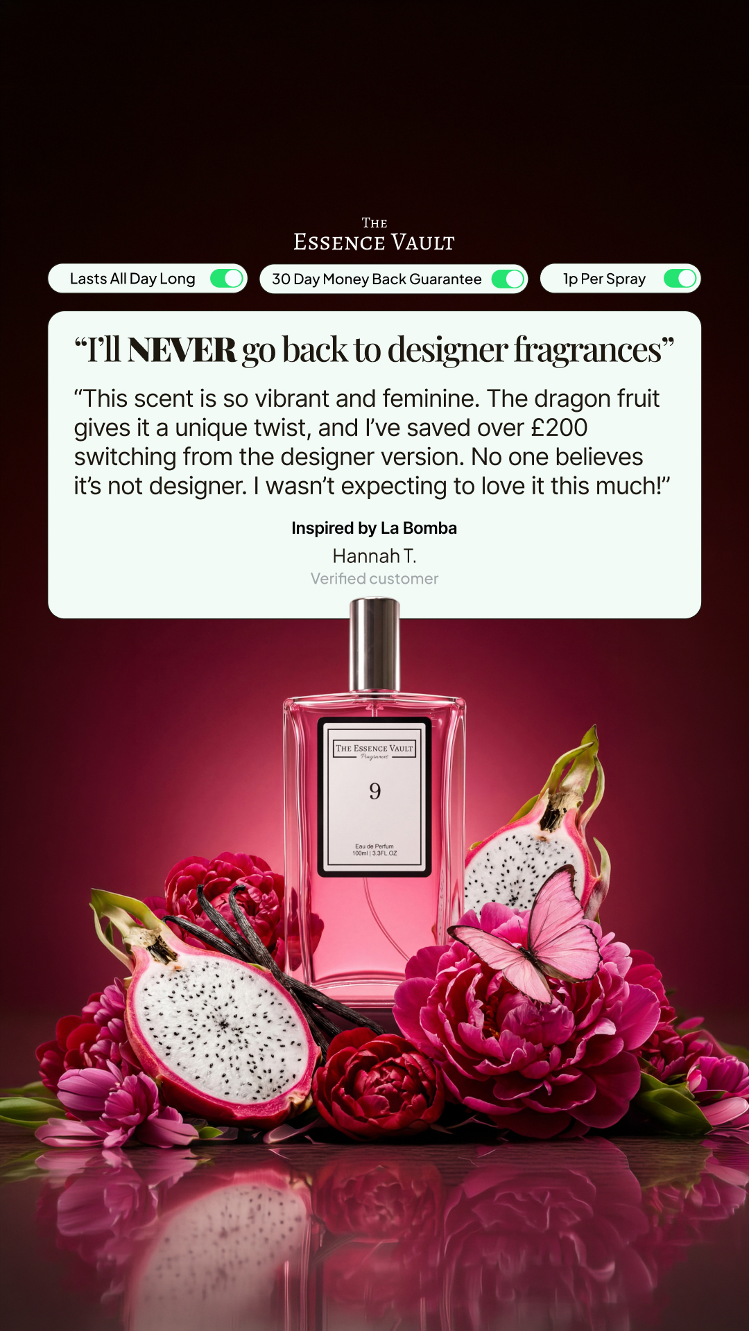 The Essence Vault Facebook ad
