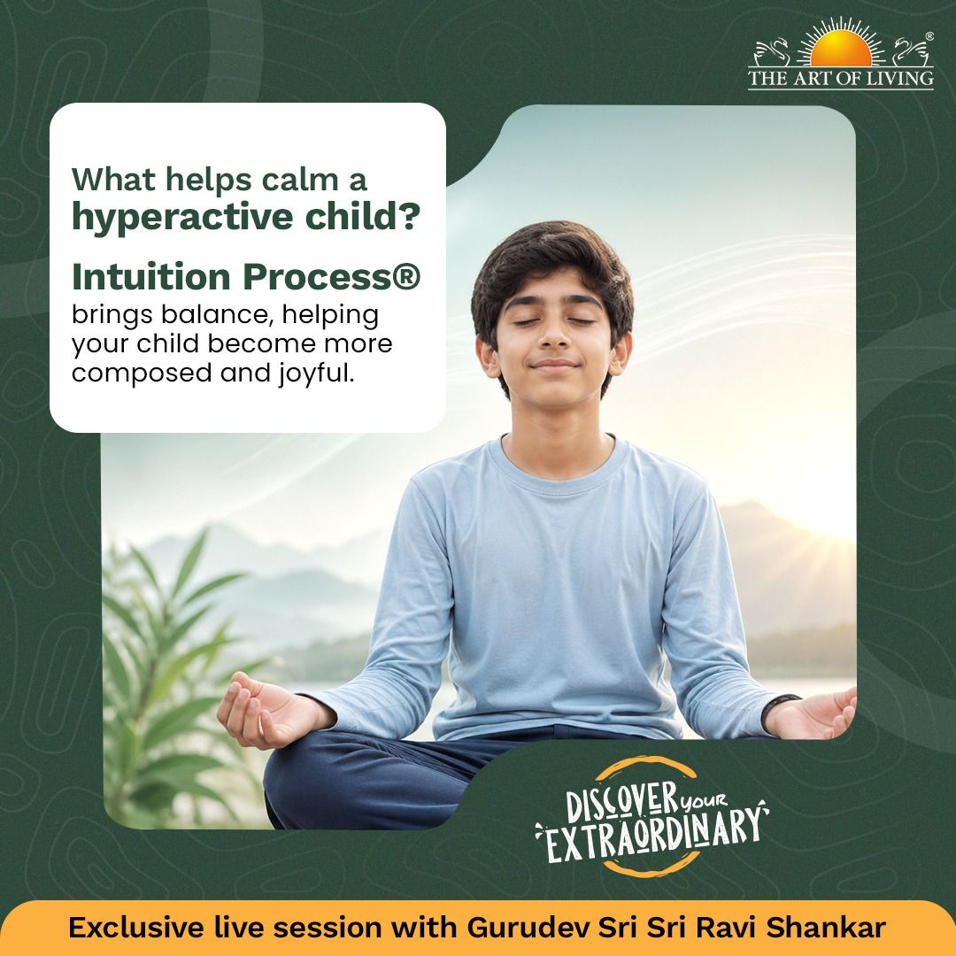 Children and Teens Programs, Request a Call Back - Art of Living Facebook ad: Help Your Child Feel Calm & Balanced