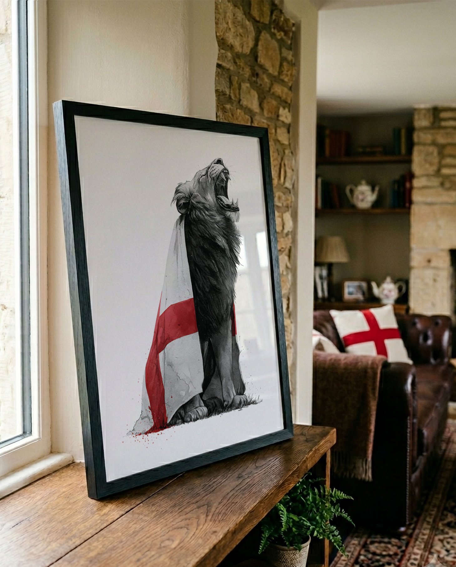 Happy Art Prints Facebook ad: Come On England!