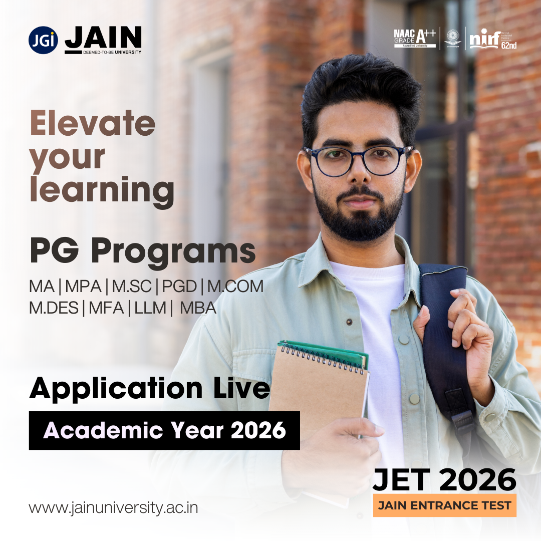 Jain University - Under Graduate Programs Facebook ad