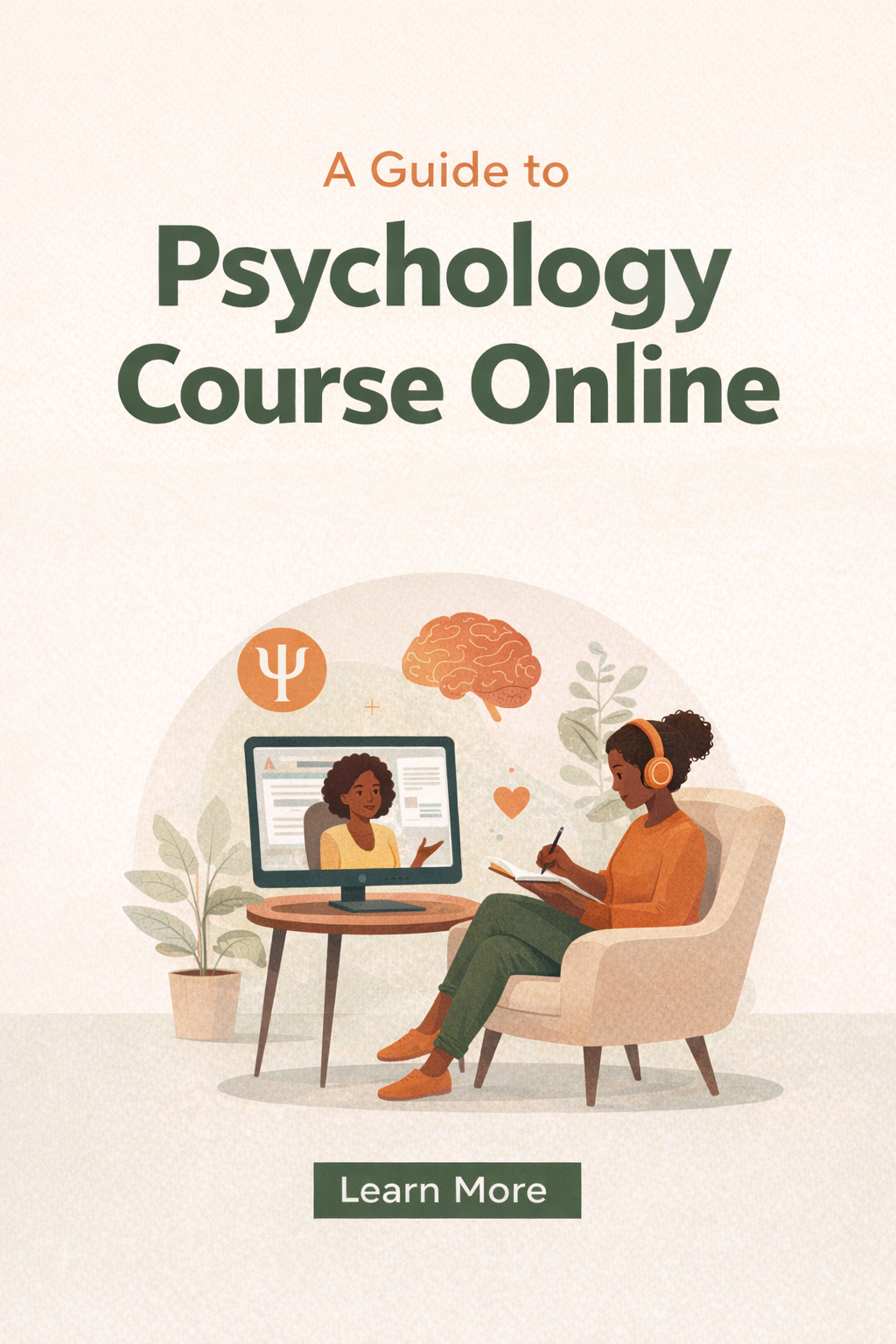 Step Up Careers Facebook ad: Learn More About Psychology Course Online