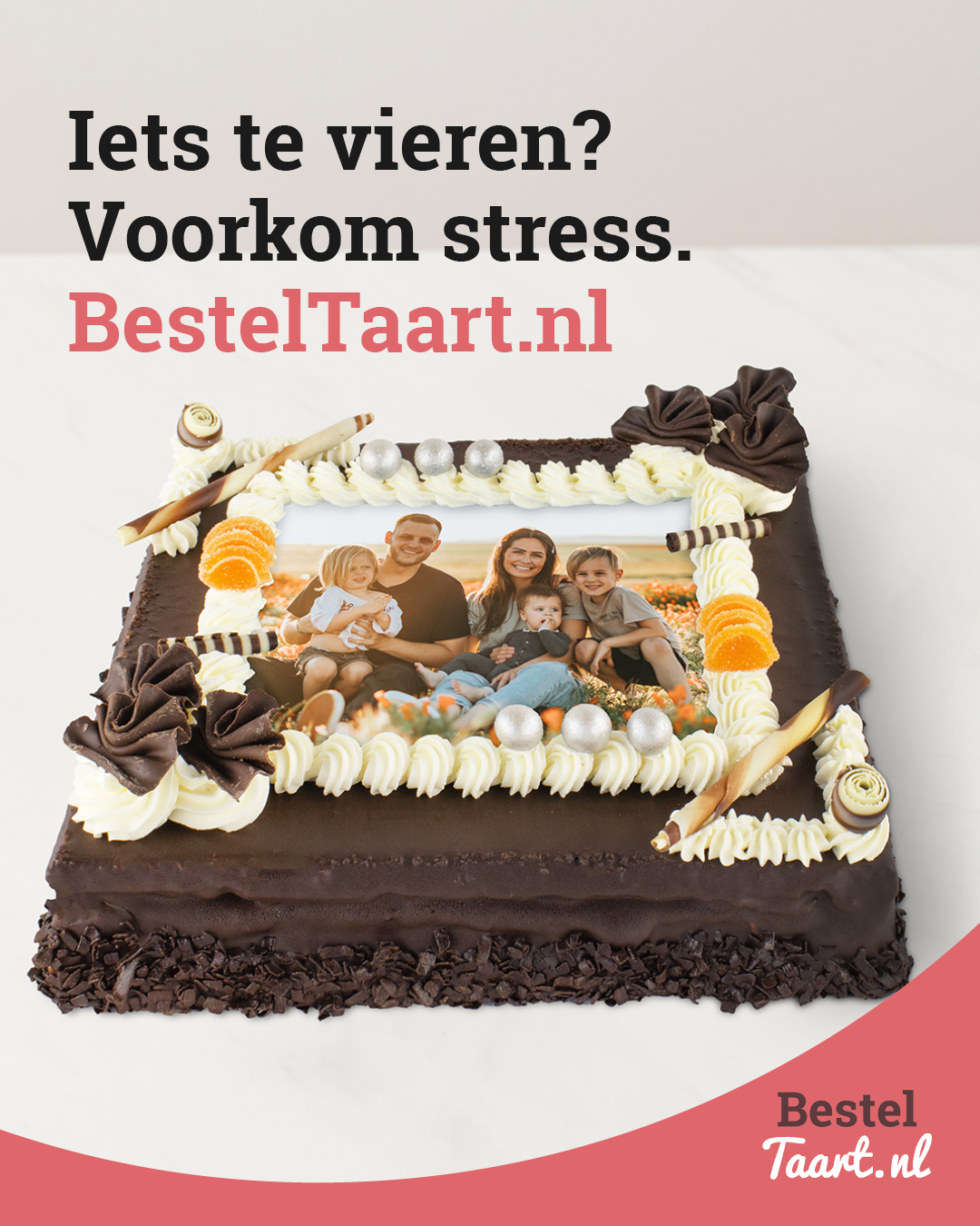 BestelTaart.nl Facebook ad from Jul 27, 2026