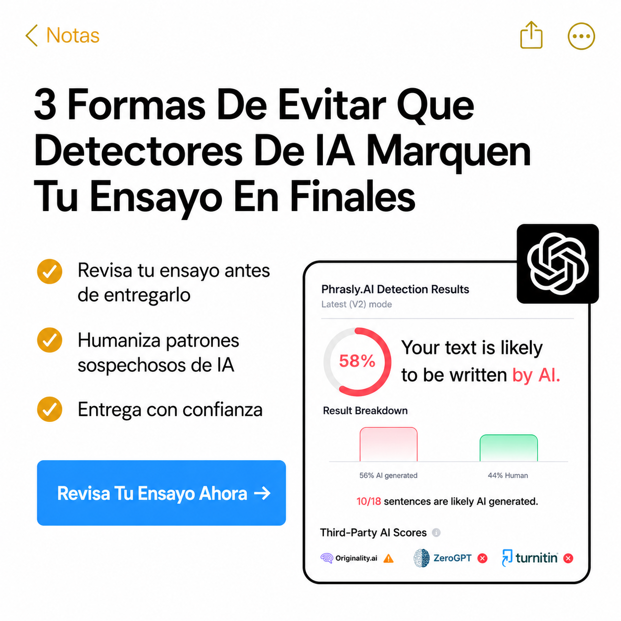 Phrasly.AI Facebook ad