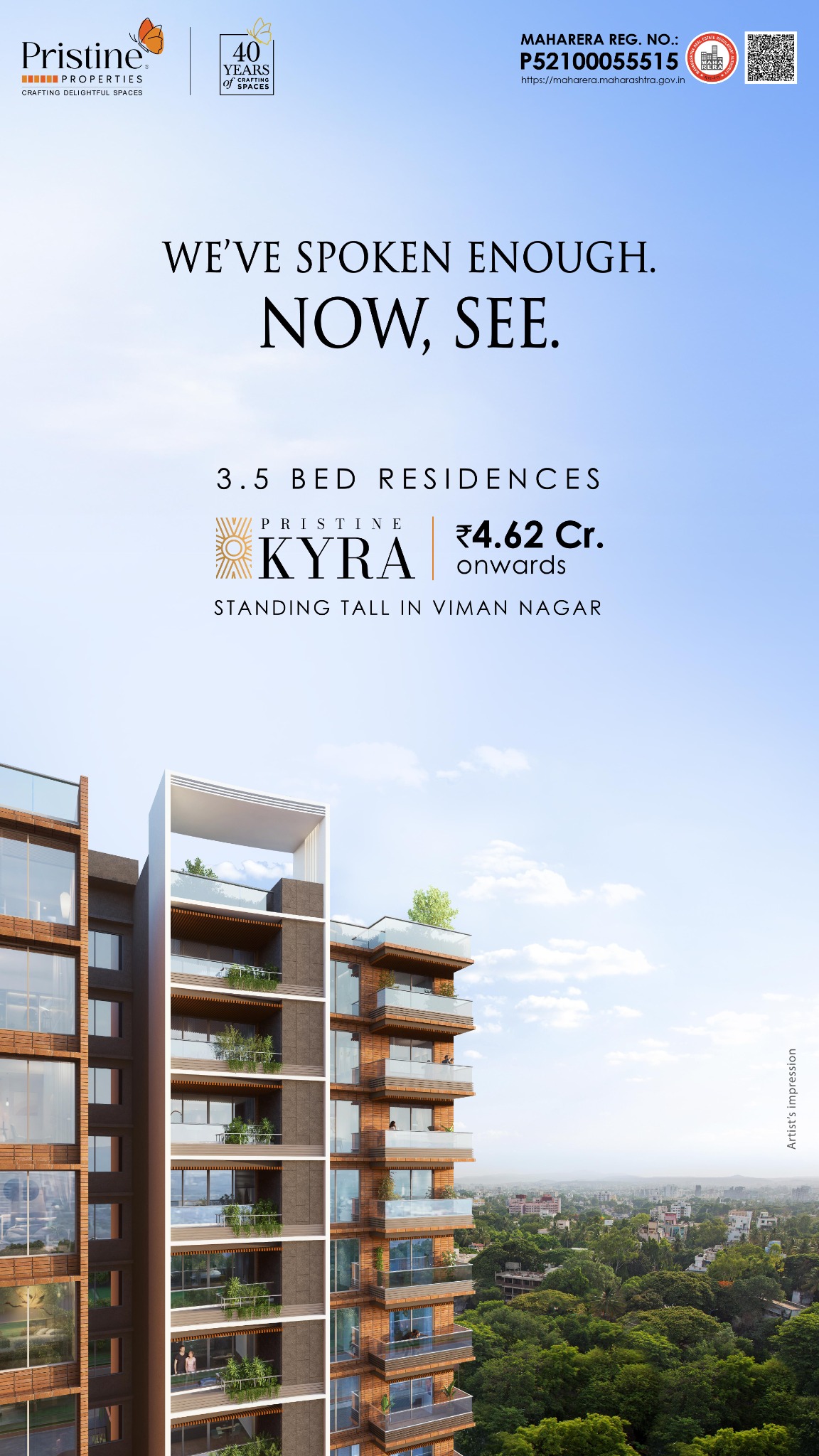 Pristine Properties Facebook ad from May 7, 2026