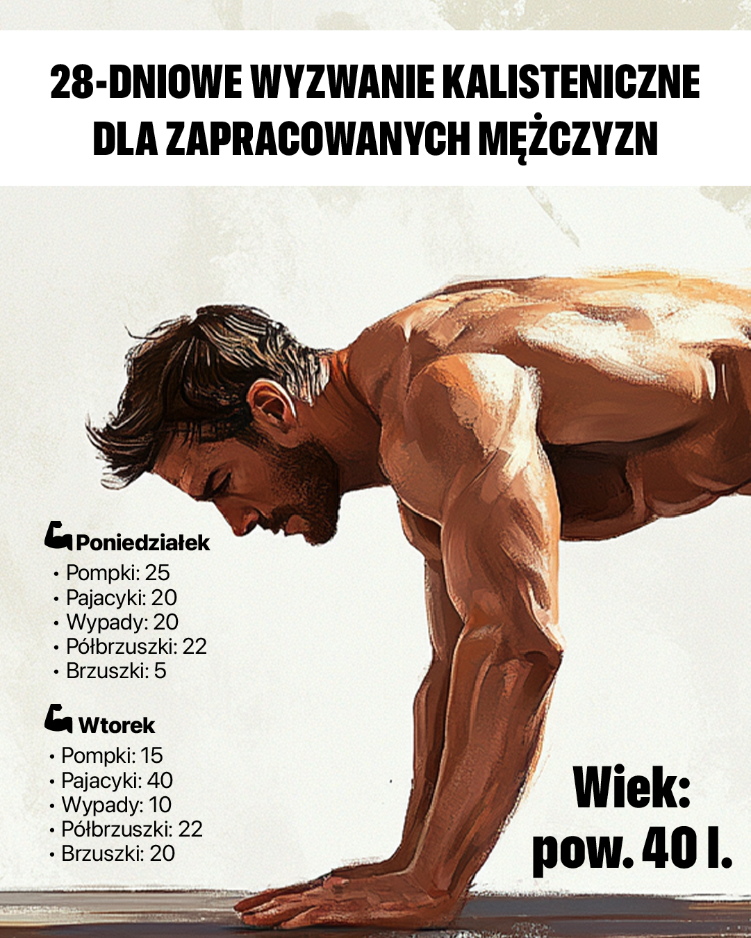 28 Day Challenge - Calisthenics Facebook ad
