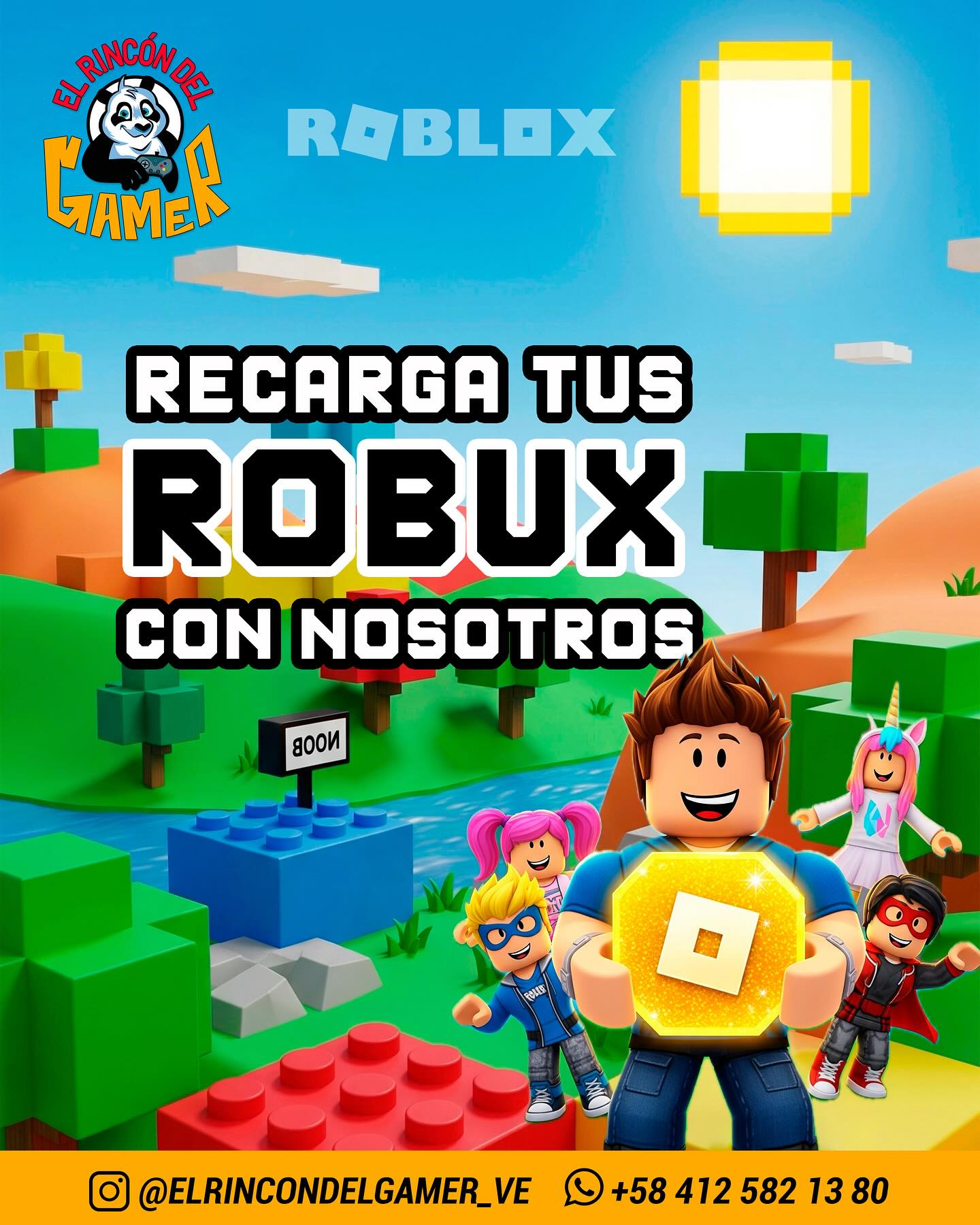 elrincondelgamer_ve Facebook ad: ยกDesbloquea la diversiรณn en Roblox!